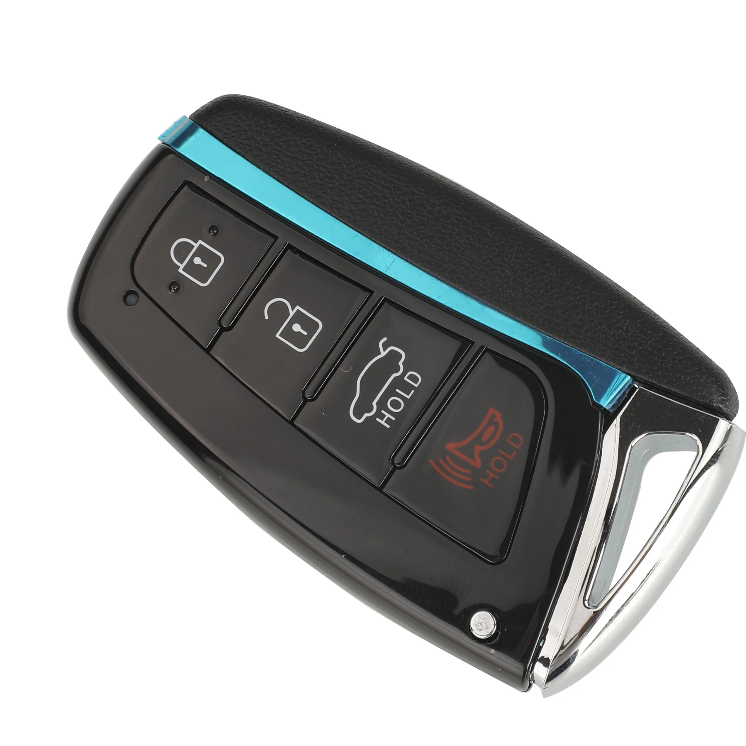 Jingyuqin 3/4 Bottoni Custodia Chiave Intelligente di Alta Qualità Per Hyundai Genesis Santa Fe Equus Azera Chiave di Controllo Remoto Borsette Smart Fob