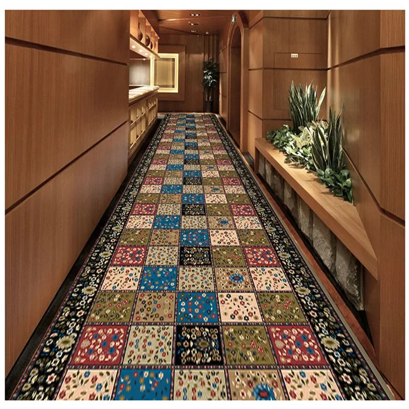 

Persia Style 3D Printing Hallway Carpet Home Stairway Corridor Long Carpets Nordic Hotel Runners Mat/Rug Wedding Party Area Rugs