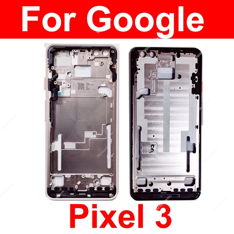 

Middle Frame Housing For Google Pixel 3 G013A LCD Housing Middle Cover Back Cover Battery Door Housing Replacement Parts