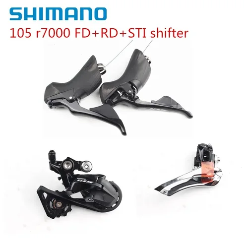 SHIMANO 105 R7000 Ultegra R8000 2x11 Kit de grupo de velocidades palanca de cambios desviador delantero trasero SS GS Origina Shimano parte