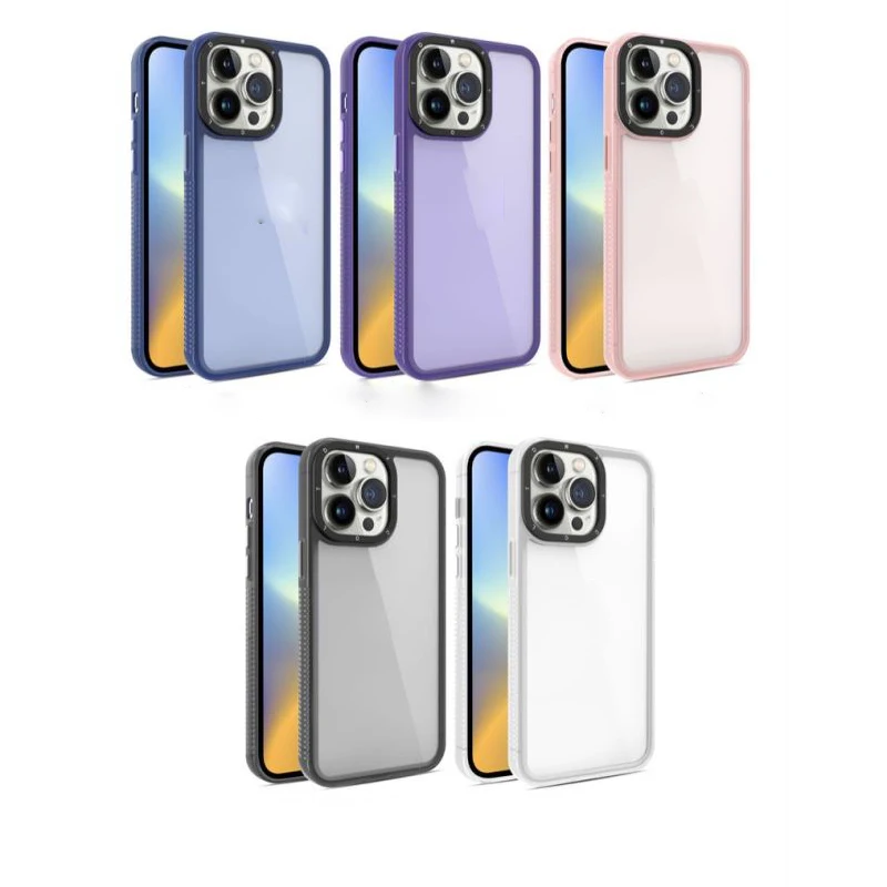 Custodia per telefono con Cover posteriore in TPU PC per iPhone 15 14 13 12 11 Pro Max Plus