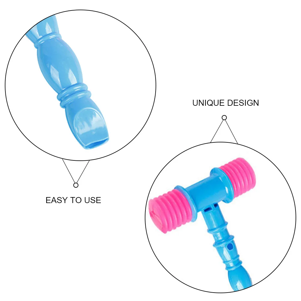 8Pcs Sounding Hammers Plastic Music Mallets Educational Kids Plaything Mini Plastic Hammers Stimulate Curiosity Develop