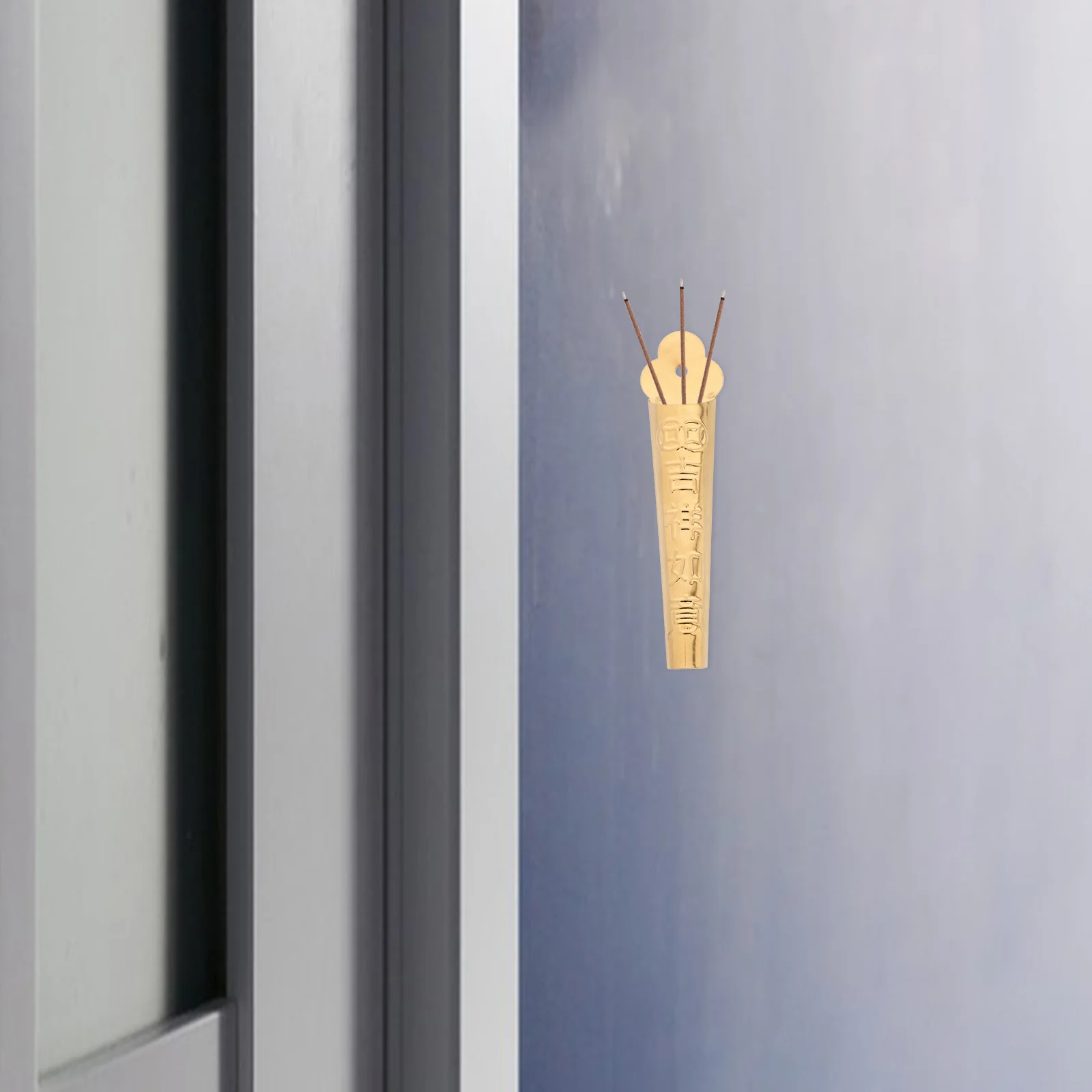 2 قطعة حامل البخور الذهبي الحائط لا الحفر معلقة الموقد لغرفة الصلاة في الهواء الطلق باب الله مبخرة ديكور أنيق