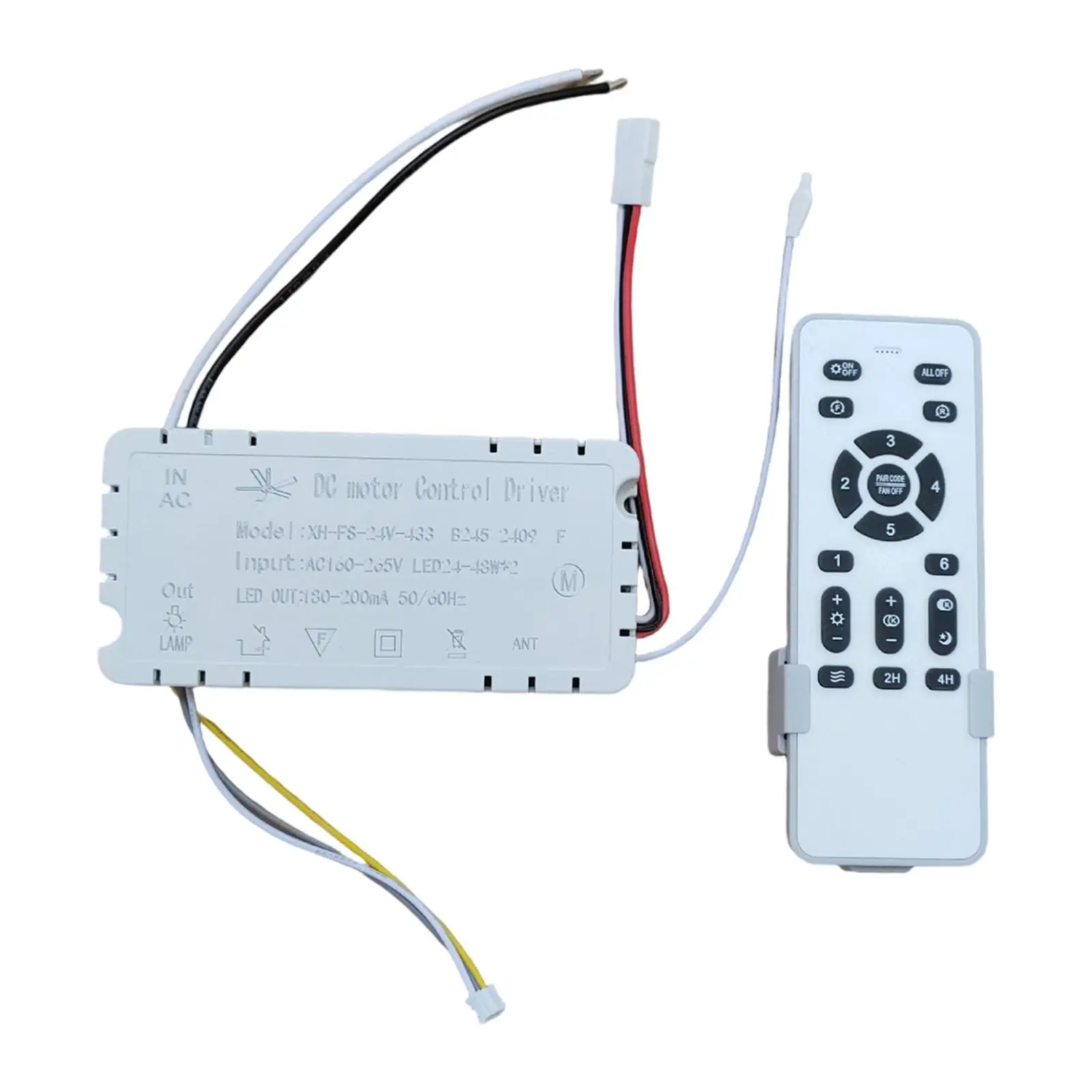 

Ceiling Fan Remote Control Kit Fan Controller Switch for Invisible Fan Light
