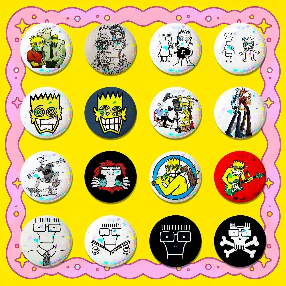 For Allroy Milo Descendents ALL Badge Cover Custom Pin Insignia Emblem Round 32mm Button Hats Laser Film