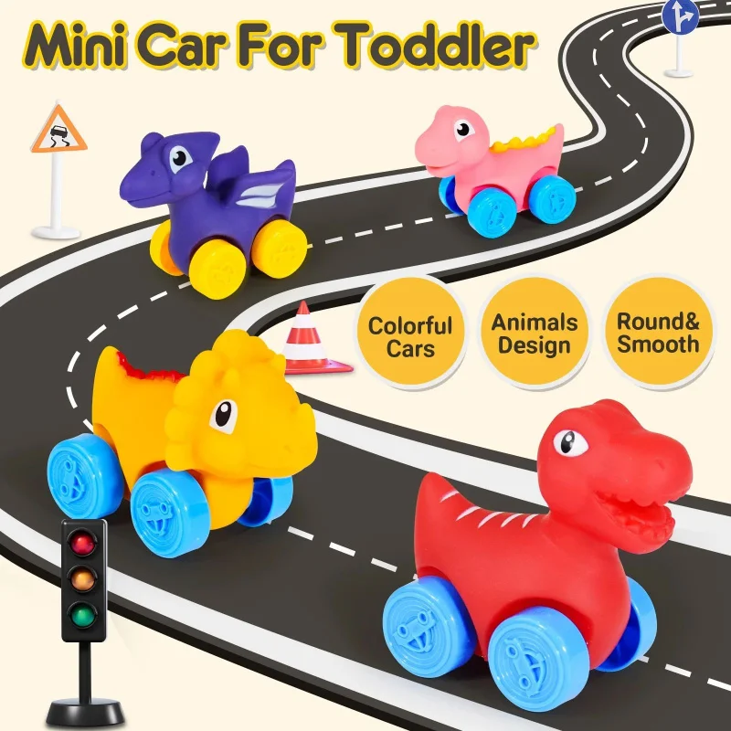 Mini-sturzsicheres Tier ohne Kanten verschiebbar, Cartoon-Emaille-Auto für Kinder, Emaille-Auto, das im Wasser spielt, Baden, Babyspielzeug