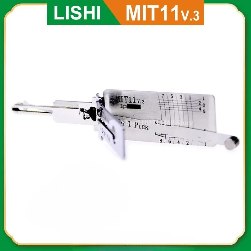 

Lishi MIT11V.3 2in1 Decoder and Pick Is Designed for Mitsubishi for Souest for Chrysler for Dodge [Flat 8 Cut] Lock Picking Tool