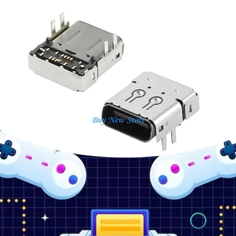 

20CE Efficient Portable Type C Charging Socket Port Connector Solution Easy To Use for Controllers Ensuring Long Gaming 2pcs