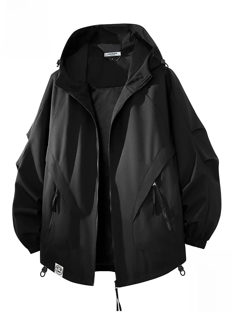 

Мужская куртка Paul Frank Large Mouth Monkey для активного отдыха и работы, осенняя, модная, брендовая, парная, с капюшоном, повседневная, из полиэстера