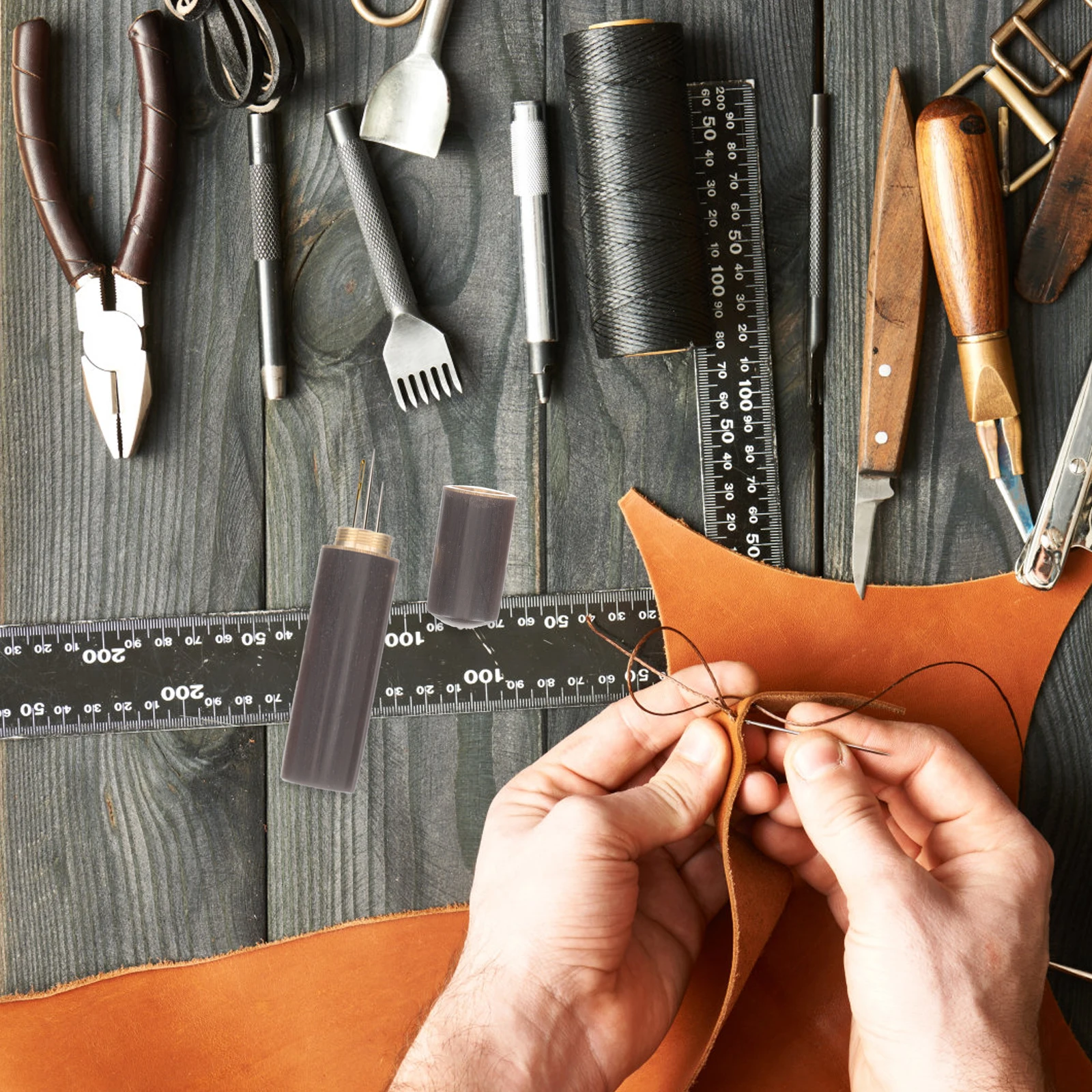 

4pcs Portable Needle Holders Compact Sewing Storage Tubes Multi-Function Needle Case For Knitting Cross Stitch Needles