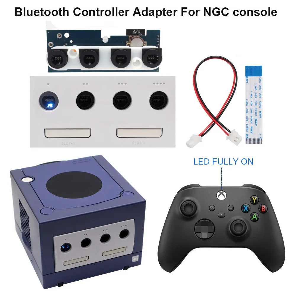 For NGC Wireless Internal Adapter Wireless IBlueControlMod Game Controllers Internal Adapter Support PS3 PS4 PS5 Switch Pro Wii