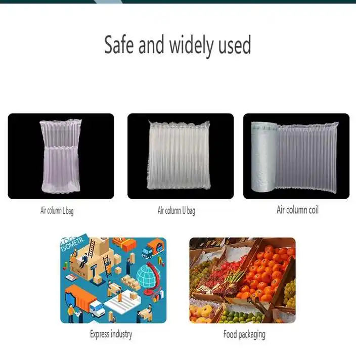 

Air cushion bubble film packaging material inflator inflator - 5kg protective column airbag chassis packaging machine