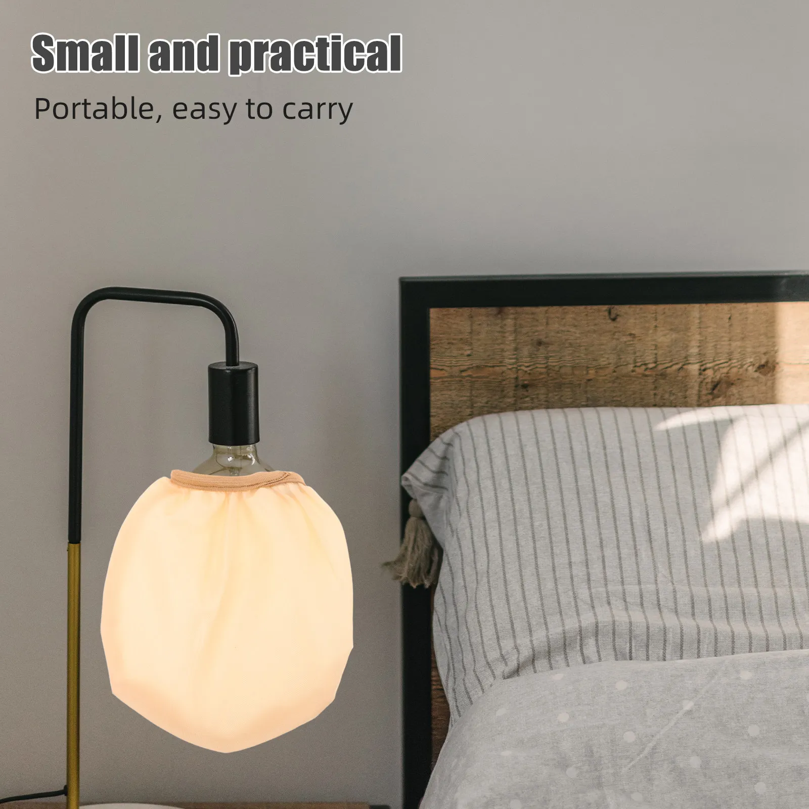 Baby-Friendly Lamp Cover Diffuser Fabric Soft Light Shade for Nursery Night Feeding Diaper Changes Anti-Glare LED Bulb Diffuser