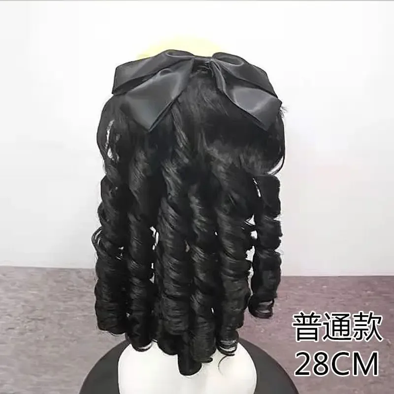 Peruca de renda, nova peruca de onda romana, cabelo encaracolado retrô em espiral, senhora com pente inserido rabo de cavalo onda