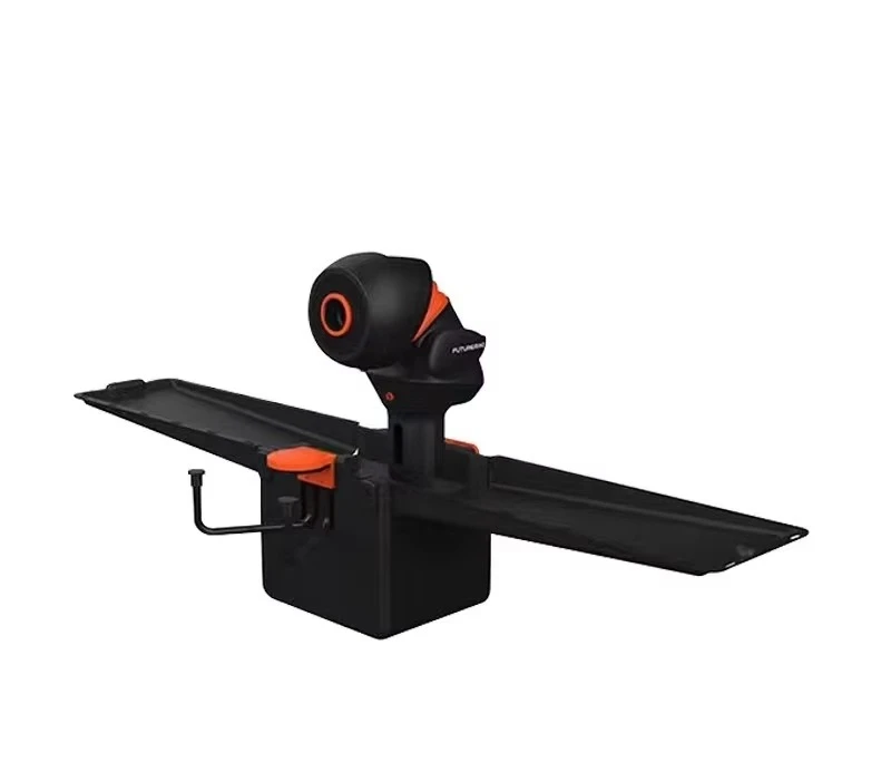 ITable Tennis & Badminton Ball Machine with APP & Remote Control Training Home Use Black Orange