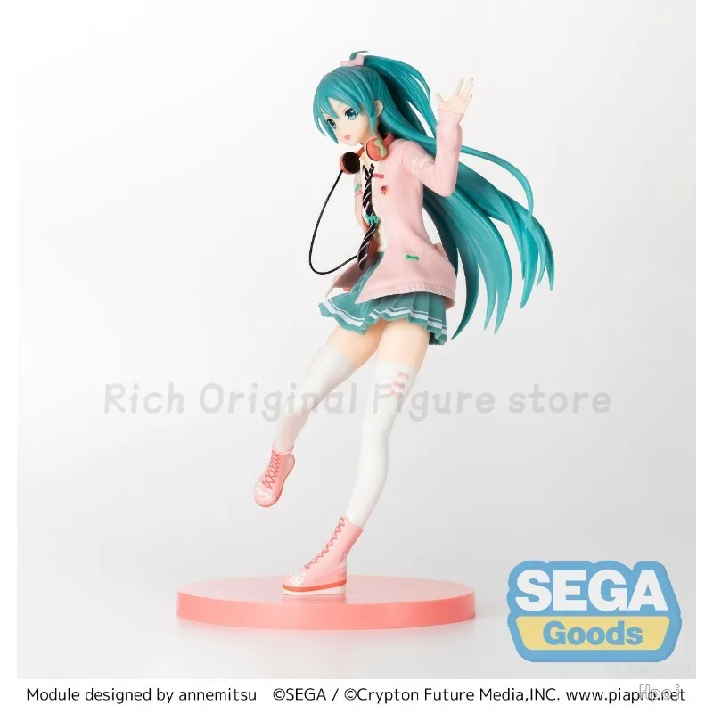 【متوفر】Original SEGA SPM-Project DIVA- Arcade Future Tone Hatsune Miku Ribbon Girl Anime نموذج لجسم اللعب
