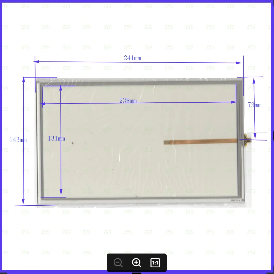 

AM3671 for SIEMENS 6AV6 648 SMART 1000IEV3 241*143mm Touch Screen AM 3671 241*143mm Industrial control touch screen