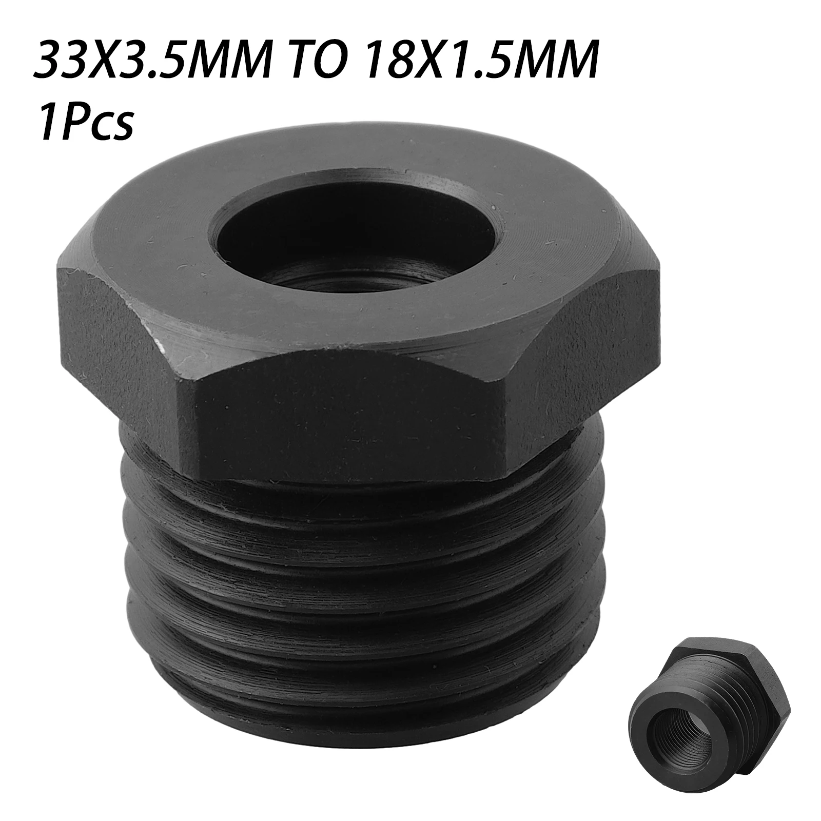 Innovative Design Wood Lathe Chuck Adapter that Connects Screw Threads from Size of 33x3 5mm to Size of 18x1 5mm