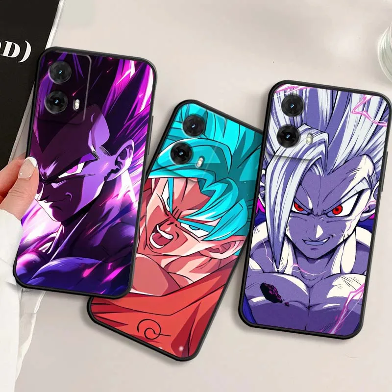 

Dragon Ball Goku Colorful For Motorola G85 Edge 50 G24 G35 G14 G04 40 G72 G34 G G54 G13 G32 5G Black Phone Case Cover