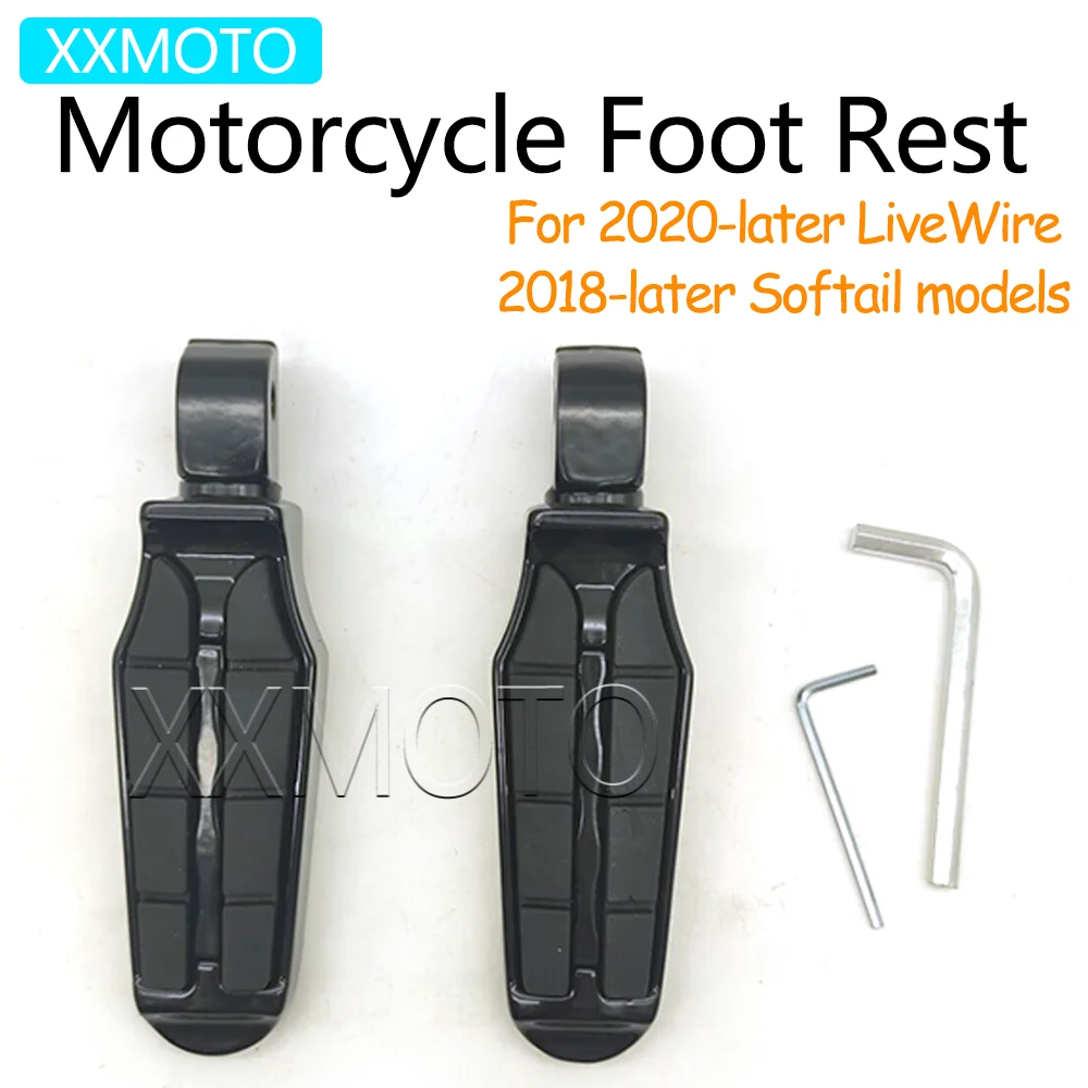 

For Deluxe FLDE Fat Boy 114 FLFBS Sport Glide Low Rider Breakout 114 FXBRS FXLR Motorcycle Footrest Aluminum Foot Rests Pedal