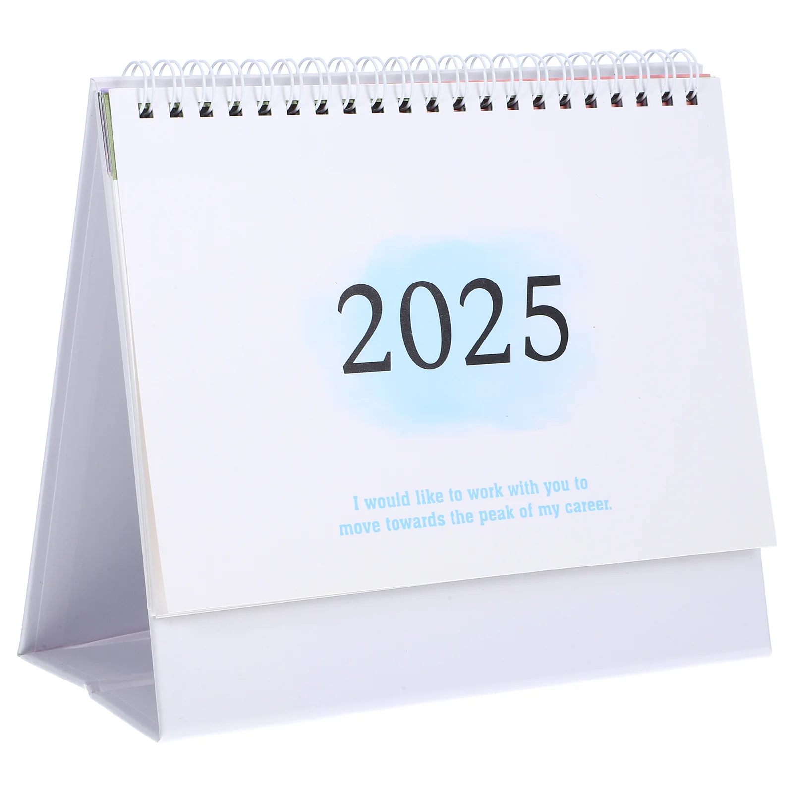 Imagem -02 - Notebook Pequeno Calendário de Mesa 2025 Escritório Trabalho Quadro Branco Calendários de Papel Doméstico Mensal