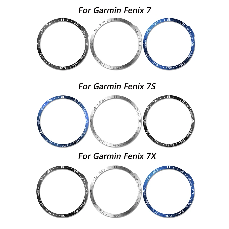 Для Garmin Fenix 7, кольцо для умных часов, рамка для укладки, чехол Fenix 7S 7X, защитное металлическое кольцо, защита от царапин