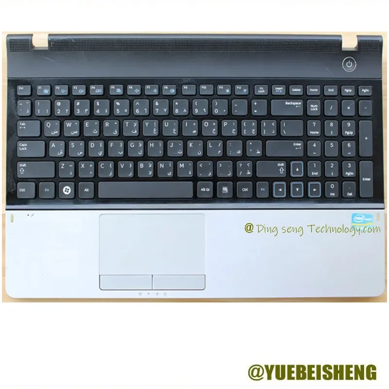 

YUEBEISHENG New/org for Samsung NP 300E5A 300E5C 305E5A palmrest Arabic keyboard upper cover Touchpad