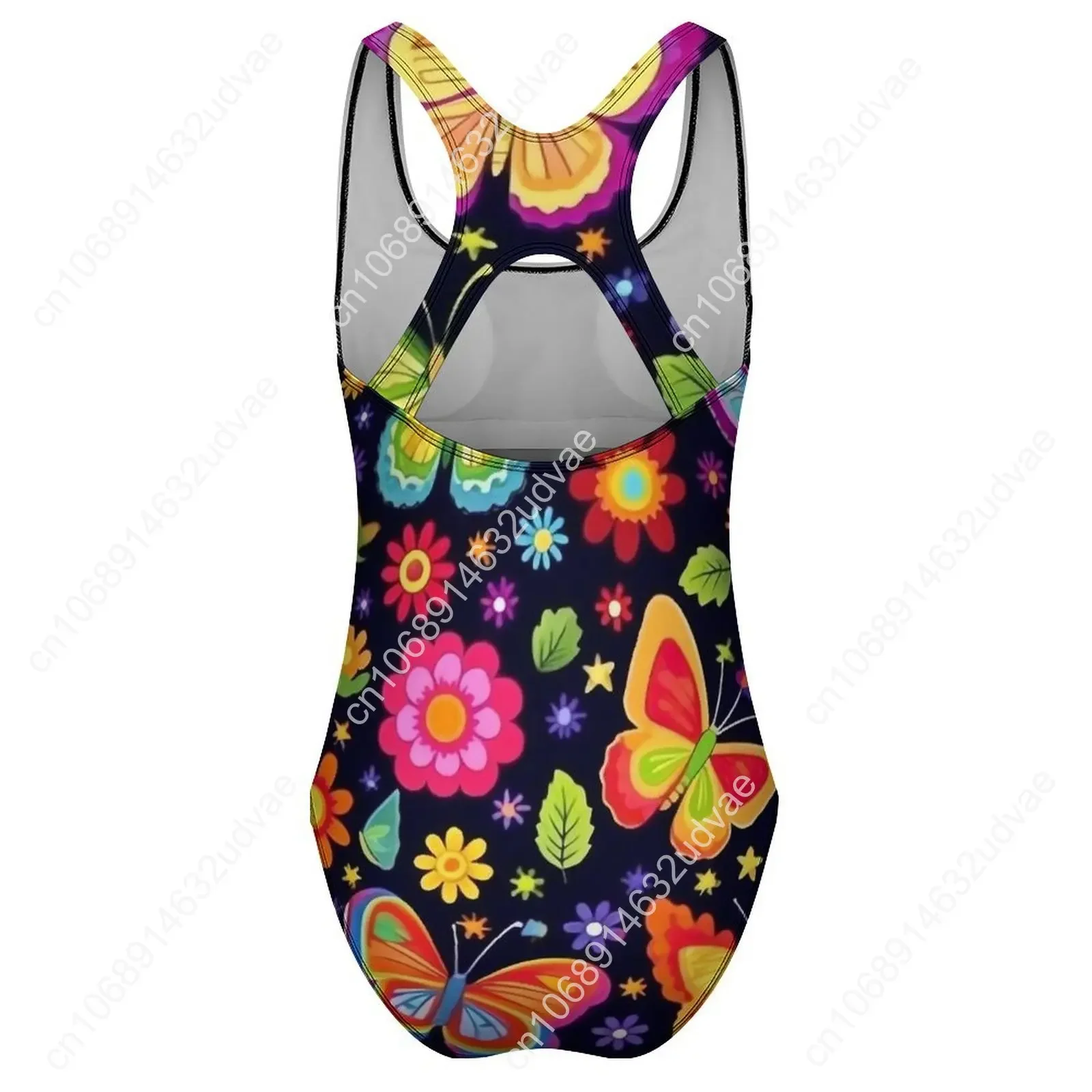 Strój kąpielowy z motywem motyli, kwiatowy wzór, push-up, jednoczęściowy, do surfingu, seksowny, na zamówienie, na plażę, plus size