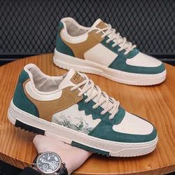 Breathable Men's Sport Shoes New Top Quality Casual PU leather Shoes Men Sneaker 2024 Spring Boys Student Tenis Sneakers zapatos