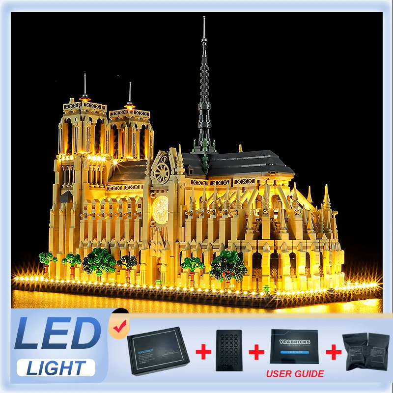 

DIY LED Light Kit For LEGO 21061 Notre-Dame de Paris (Only LED Light,Without Blocks Model)