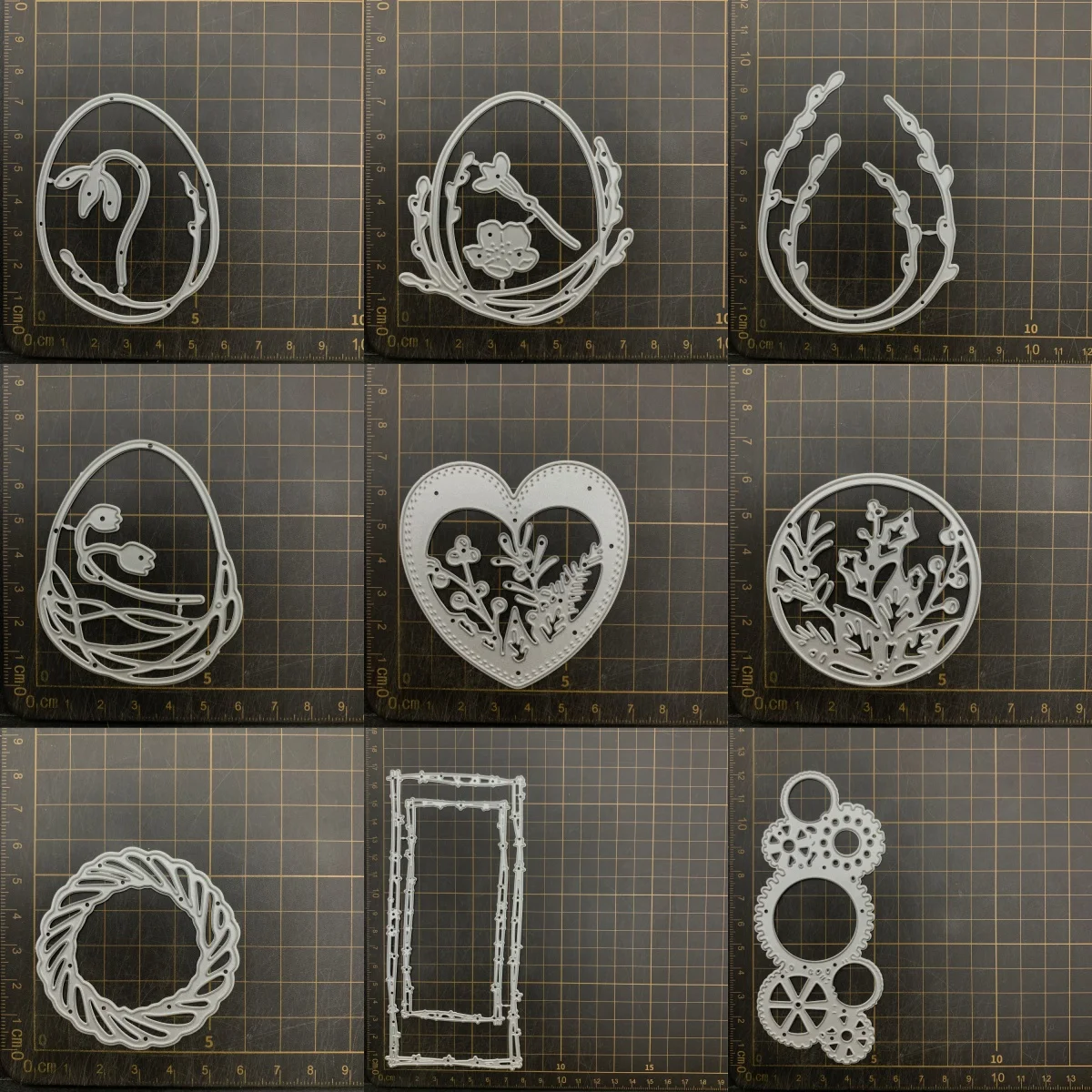 

9 kinds Easter Flowers Metal Cutting Dies Stencils For DIY Scrapbooking Decorative Embossing Handcraft Die CutsTemplate