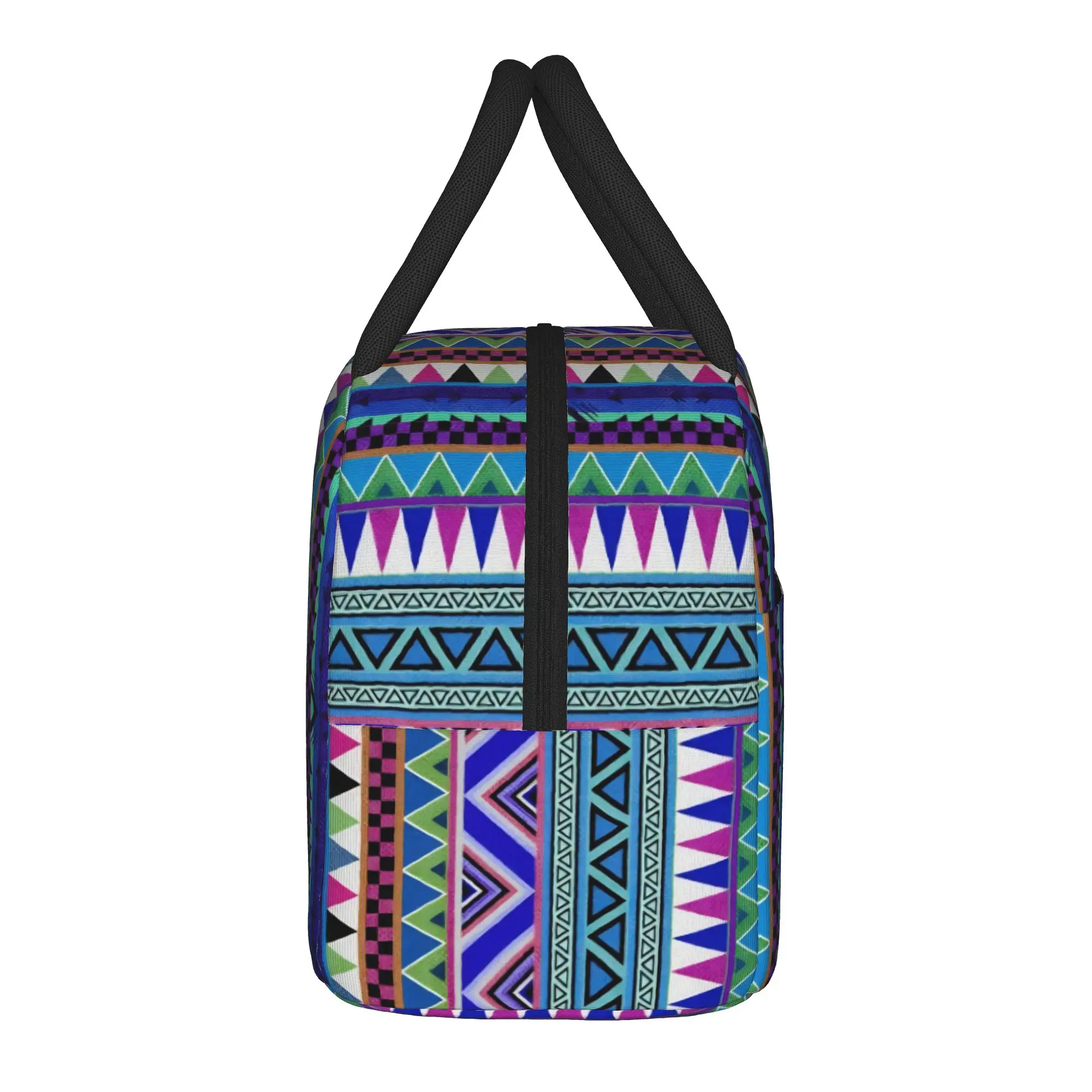 Traditional Ethnic Tribal Insulated Lunch Bags Thermal Bag Reusable,Lunch Container  Leakproof Lunch Box Tote Bento Pouch