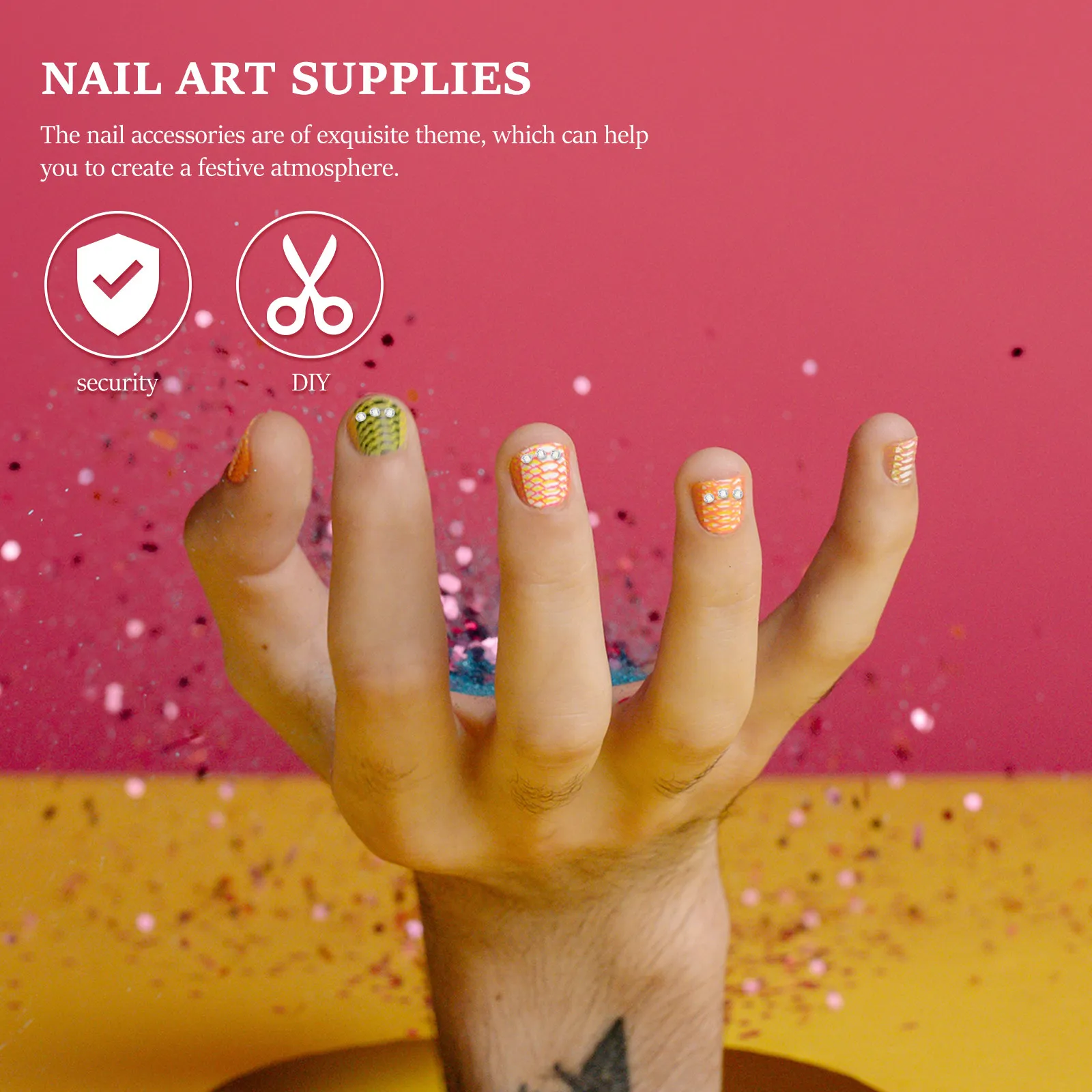 3 Boxes Nail Art Micro Diamond Resin DIY Nail Decor Shiny Bead Manicure Decoration Supplies Manicures Decoration