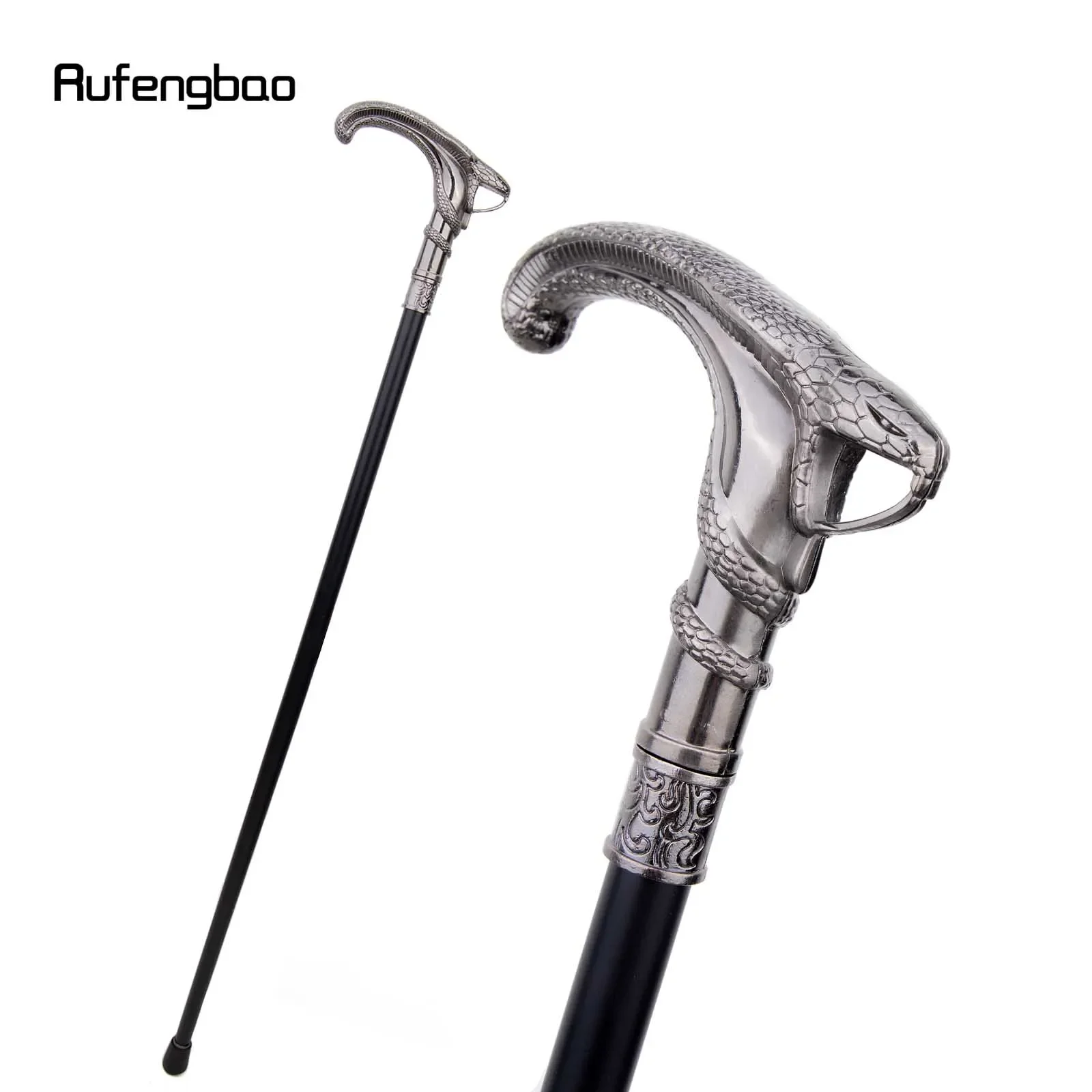 Snake Coiled Single Joint Fashion Walking Stick Decorative Vampire Cospaly Party Walking Cane Halloween Crosier 93cm