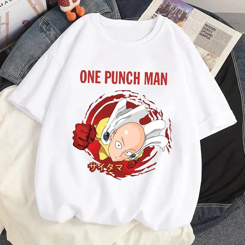 Anime One Punch Man Printed T Shirt Hero Saitama Oppai Graphic Tshirt Fashion Women Casual Short Sleeves Streetwear T-shirt Tops