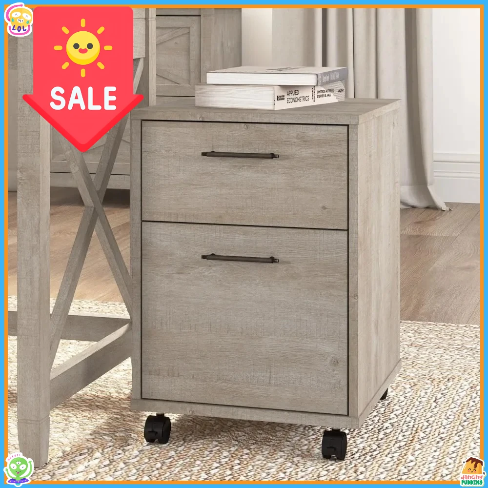 

key west 2 drawer mobile file cabinet, rolling file cabinet for home office