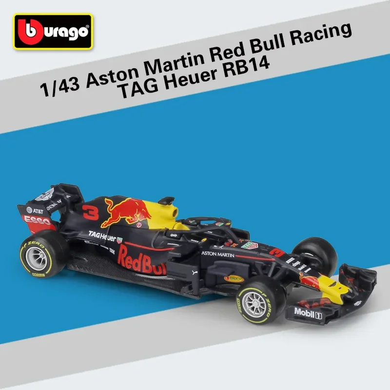 Bburago 1:43 SF1000 SF90 SF71H SF70H RB16B RB15 RB13 RB14 W10 F1 Racing Formula Car Static Simulation Diecast Alloy Model Car