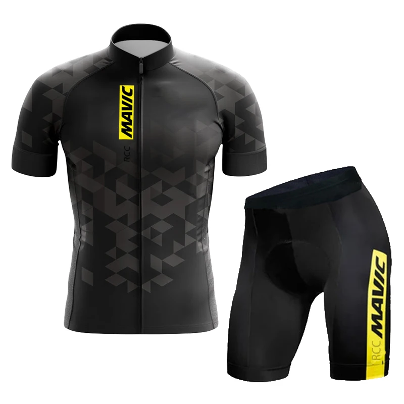 Rcc mavic pro team rad trikot set fahrrad kleidung sommer rennrad hemden anzug fahrrad lätzchen shorts mtb ropa ciclismo maillot