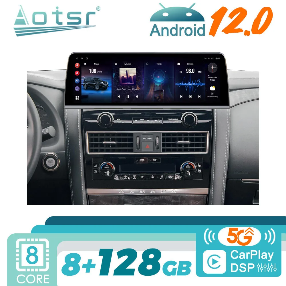 

For Nissan Armada Patrol QX80 QX56 Royale SL Y62 2010 - 2020 Android Car Radio Stereo Receiver Autoradio Multimedia Player Head