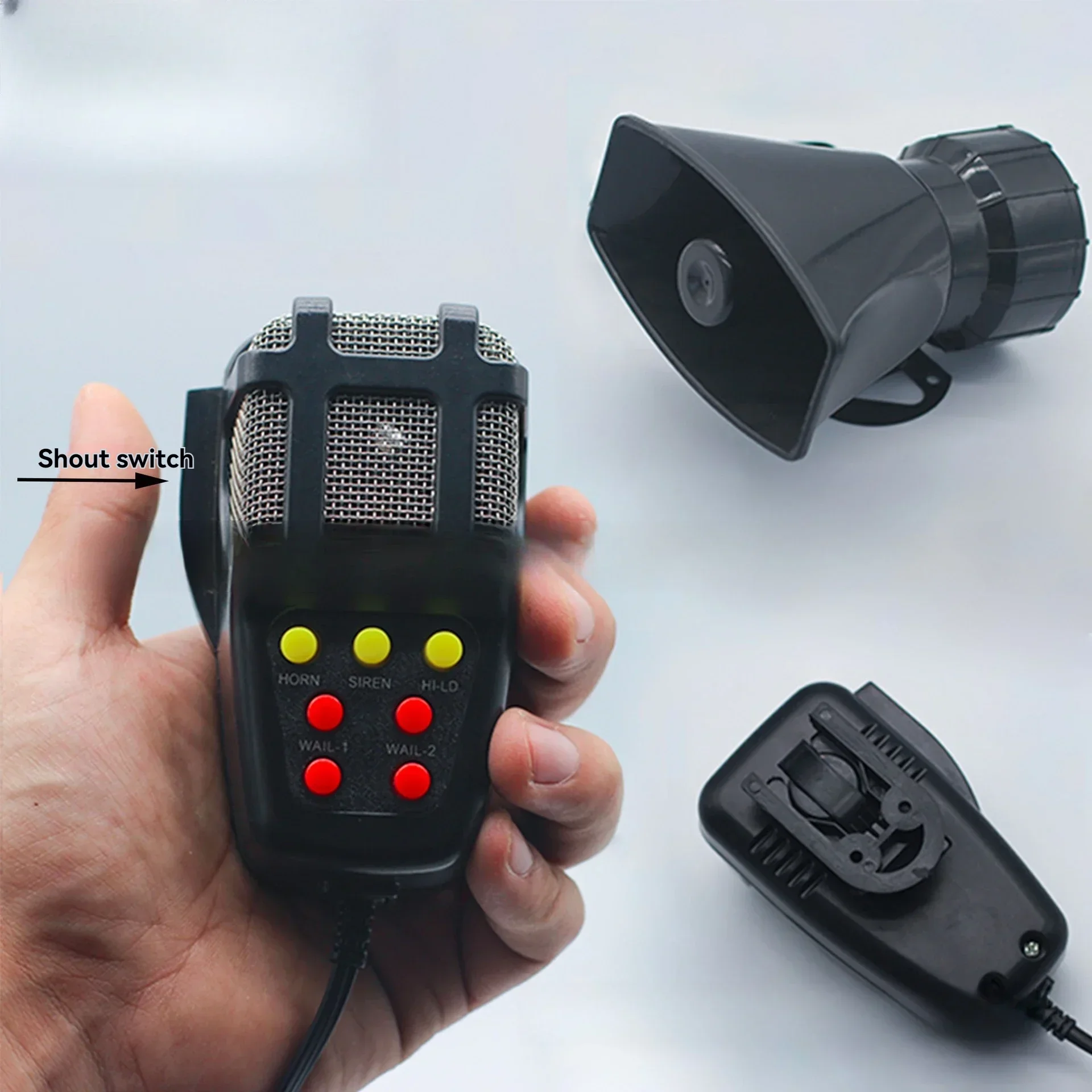 New Car Alarm Horn 7 Tone Wireless Alarm Shout Recording