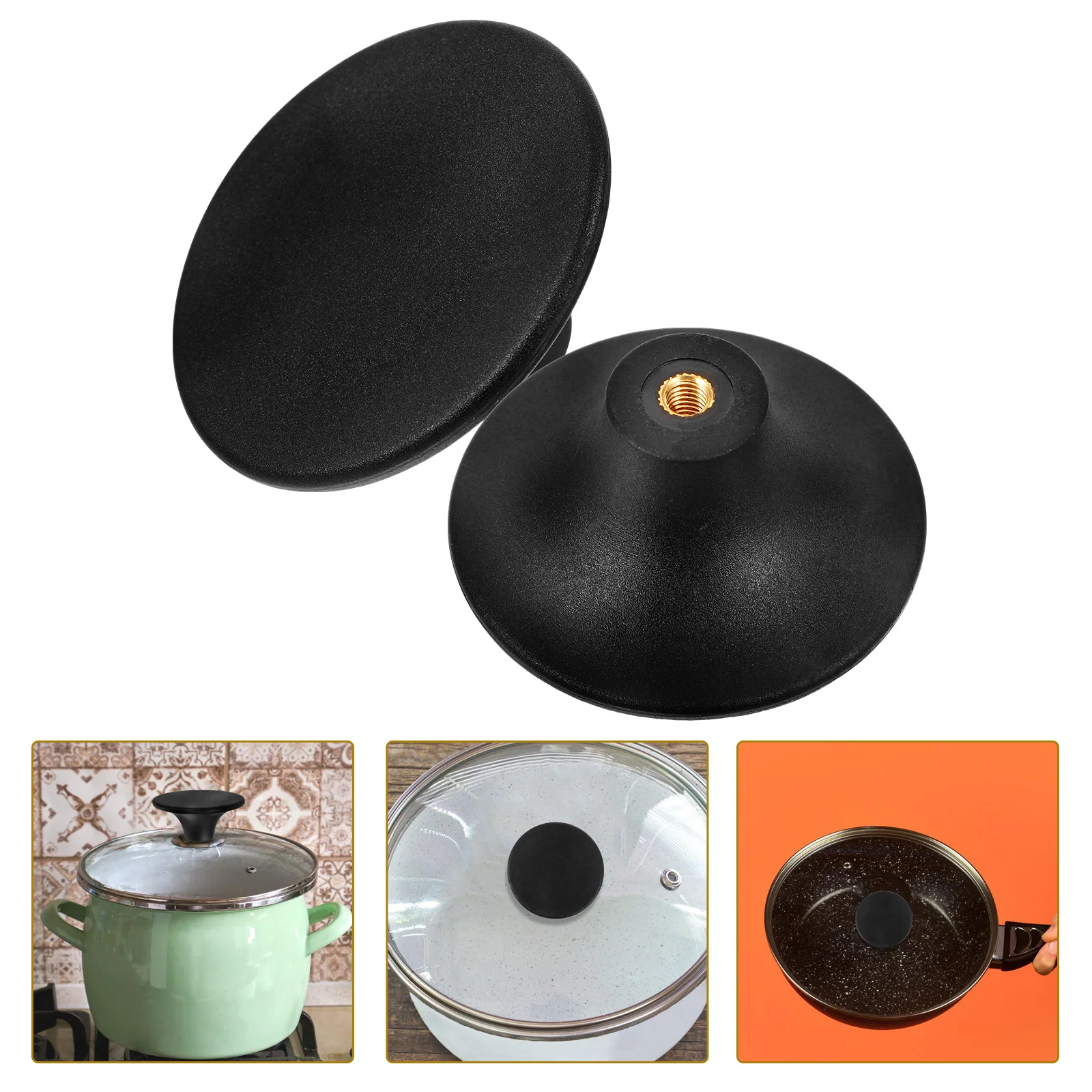 

2 Pcs Oven Knob Replacement Pan Lid Holding Handle Handles Dutch Knobs Pot Metal