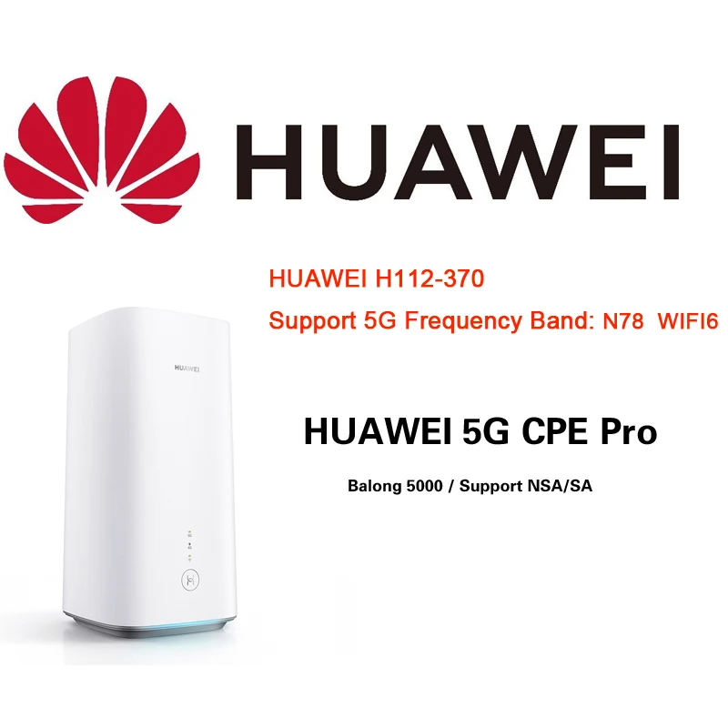 HUAWEI H112-370 5G Router z kartą Sim odblokuj Modem bezprzewodowy 5G mobilny Wifi Pro H112-370 Lte Hotspot