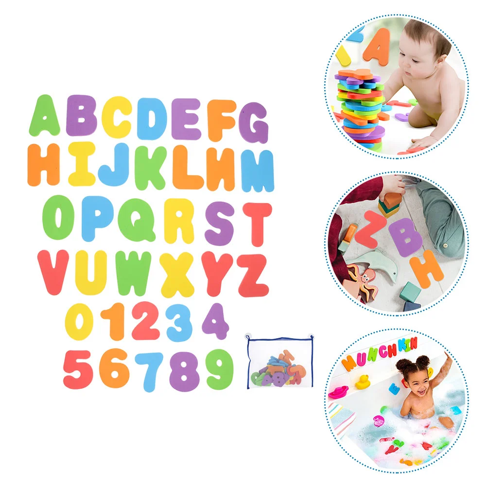 1 Set of English Letters Stickers Educational English Letter Stickers Kids Bathing Toys foam letters large