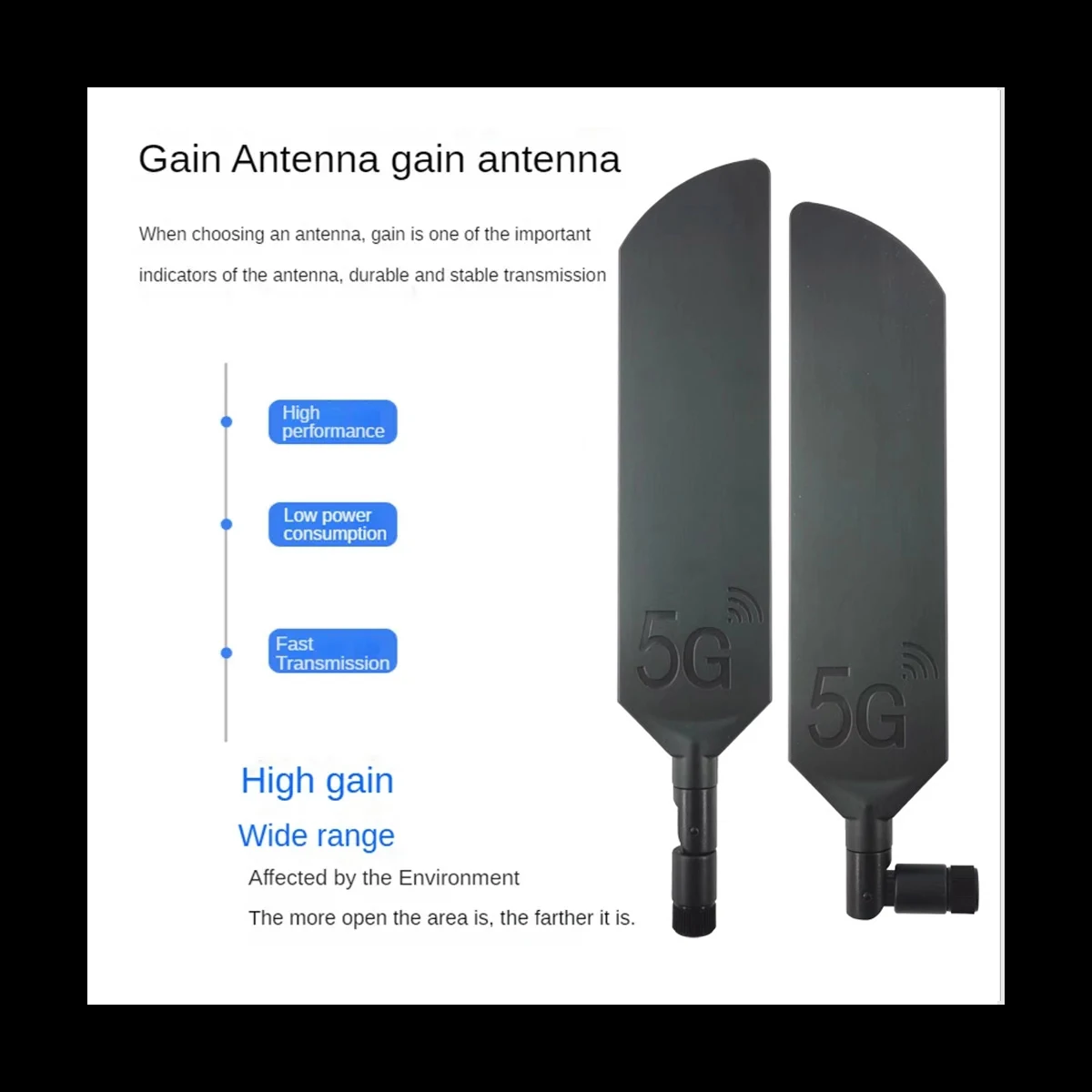 100% Original 5G 4G LTE SMA External Antenna For Modem Router 40dBi Folding Signal Booster Wide Range 600~6000Mhz 1Piece