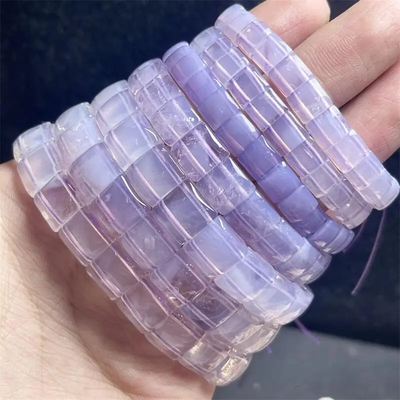 Natural Aliger Gigas Bangle Handmade Healing Jewelry Stretch Bangle Children Birthday Holiday Gift 1pcs