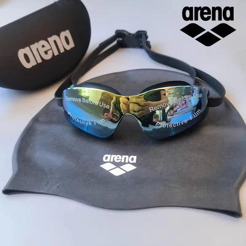 Imagen 2 del producto ARENA gafas de natación profesionales impermeables y antivaho de alta definición para adultos gorro de natación de silicona