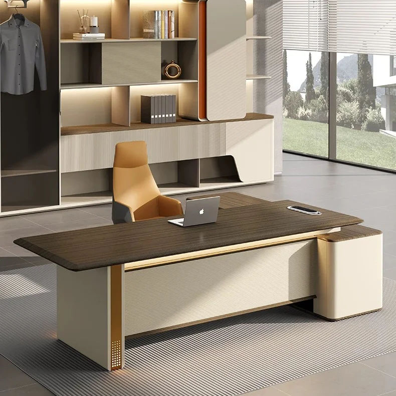 

Современная глянцевая рабочая станция, мебель для домашнего офиса, стол для менеджера, белый офисный стол, офисный стол для руководителя