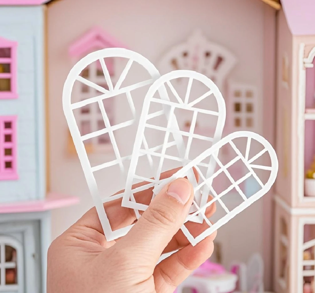 1/20 1/25 1/30 Miniatur Fenster Modell ABS Kunststoff Spielzeug Diy Modellbau Indoor Puppenhaus Zubehör für Dioramen/Landschaft