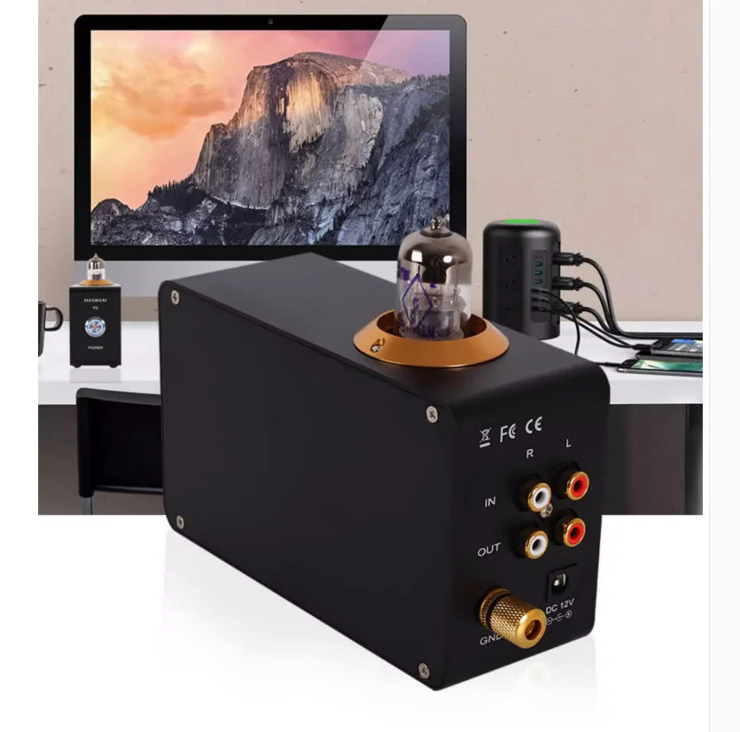 TIANCOOLKEI P2 6H3N tube low noise MM - CD vinyl record player audio preamplifier