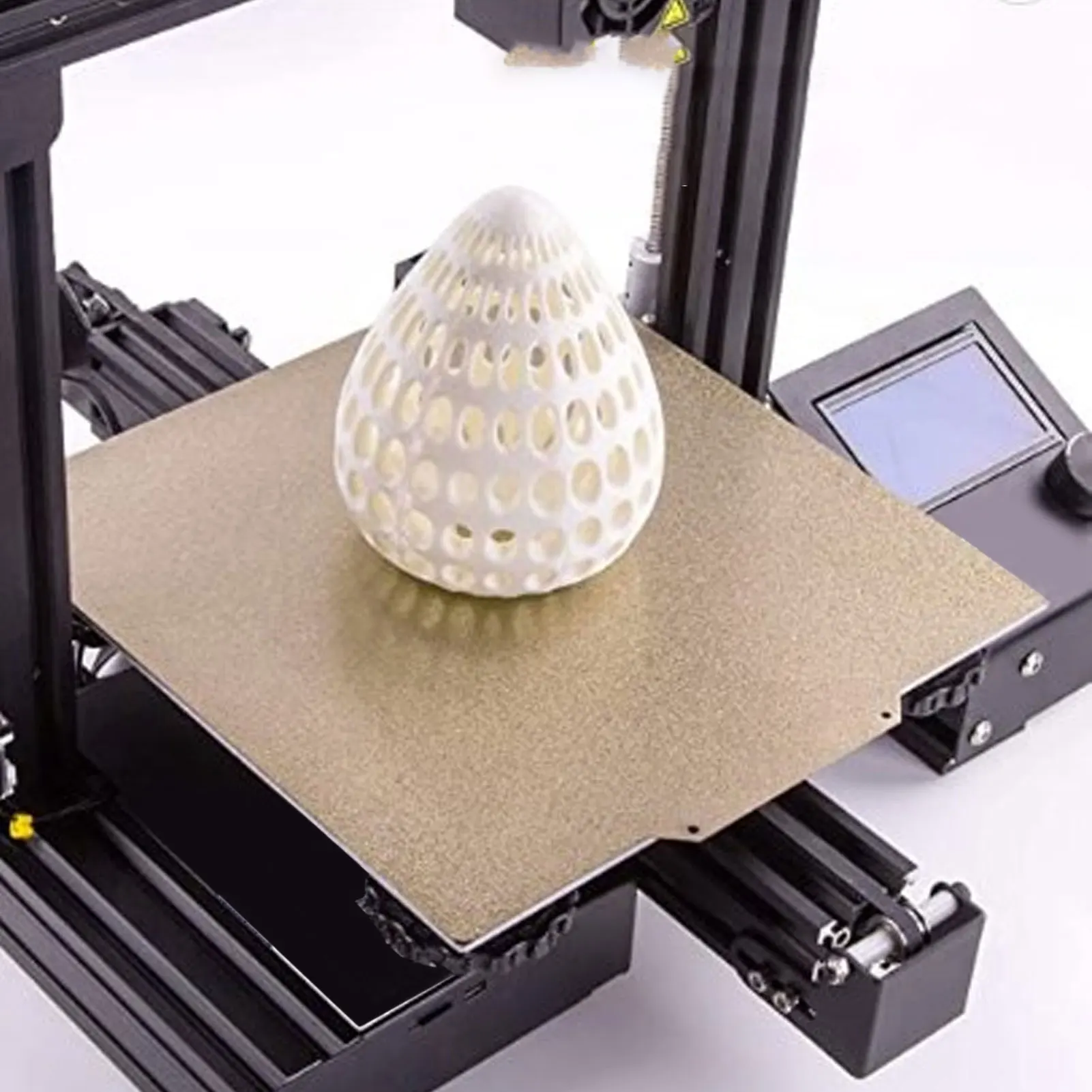 Placa de construcción PEI texturizada de doble cara, impresora 3D de 377x370mm con Base magnética para hoja de construcción PEI texturizada Ender 5 Plus